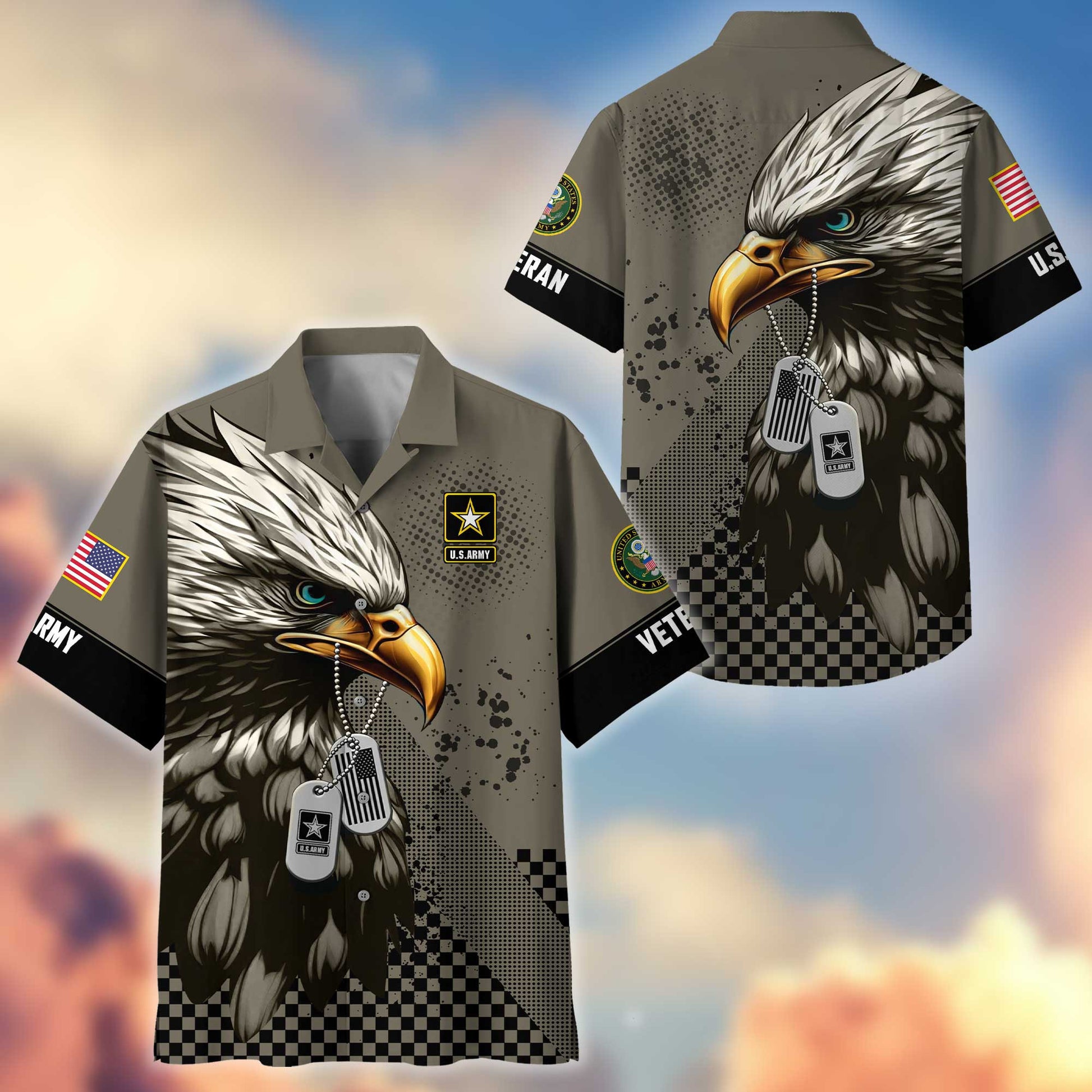 Unique US Army Hawaiian Shirt VPVC404710, Gifts For Army Veteran, Best Gifts On Father's Day, Independence Day, Veterans Day.