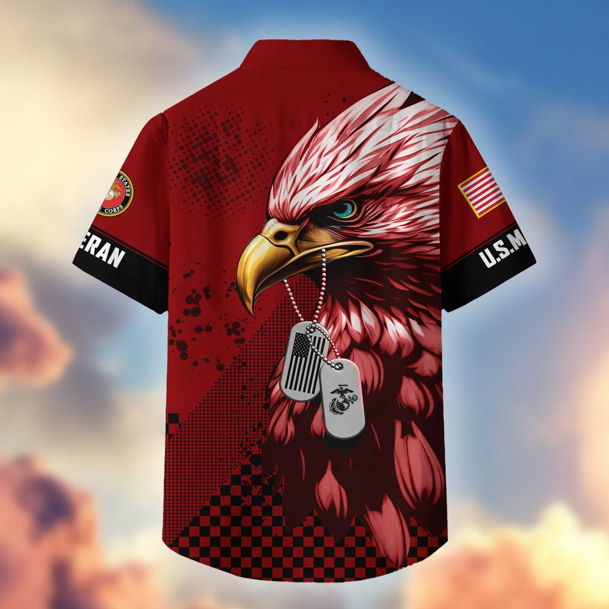 Unique USMC Hawaiian Shirt VPVC404703, Gifts For Marine Veteran, Best Gifts On Father's Day, Independence Day, Veterans Day.