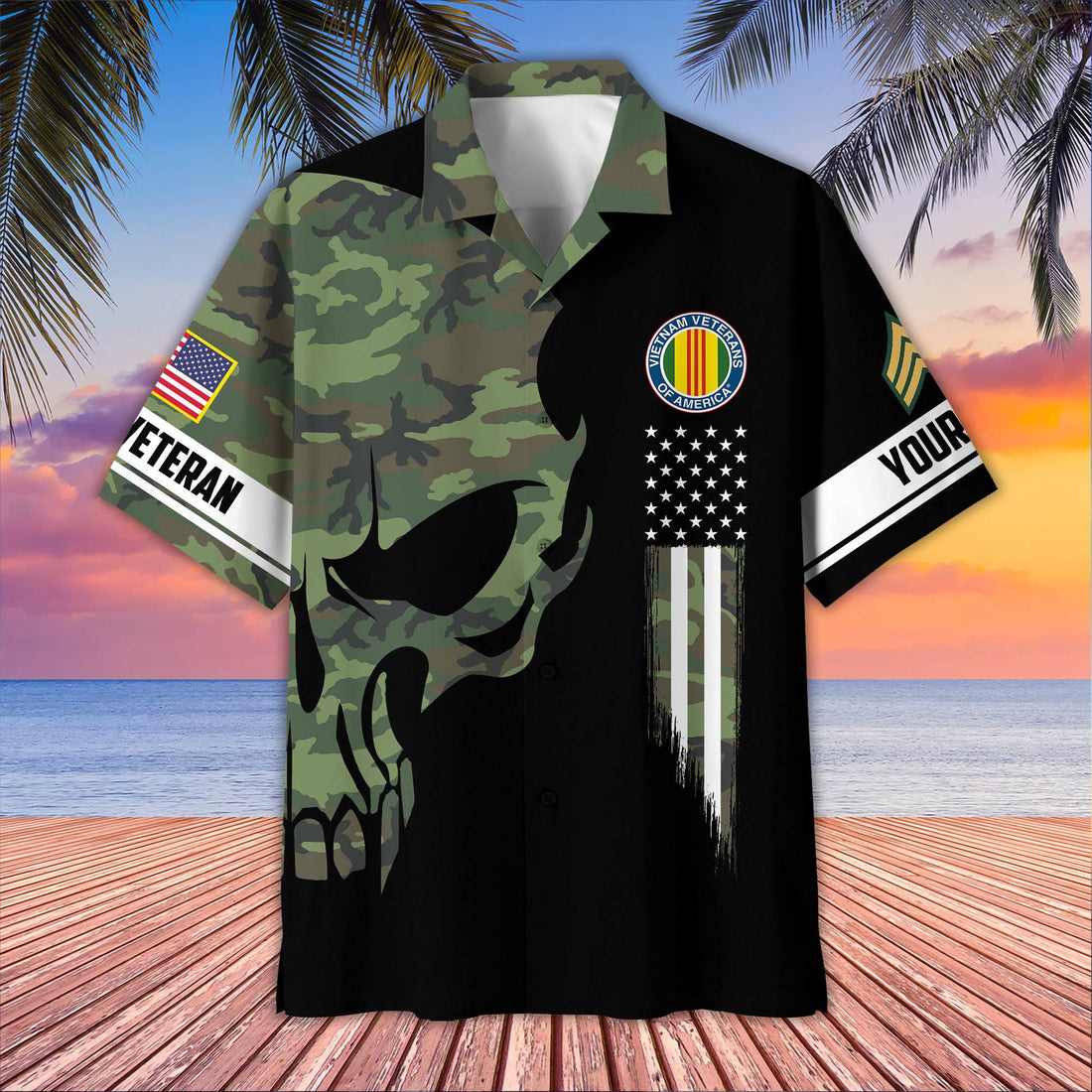 Vietnam Veteran Custom Hawaiian Shirt VPVC407506, Gifts For Vietnam Veteran, Best Gifts On Father's Day, Armed Forces Day, Independence Day, Veterans Day.