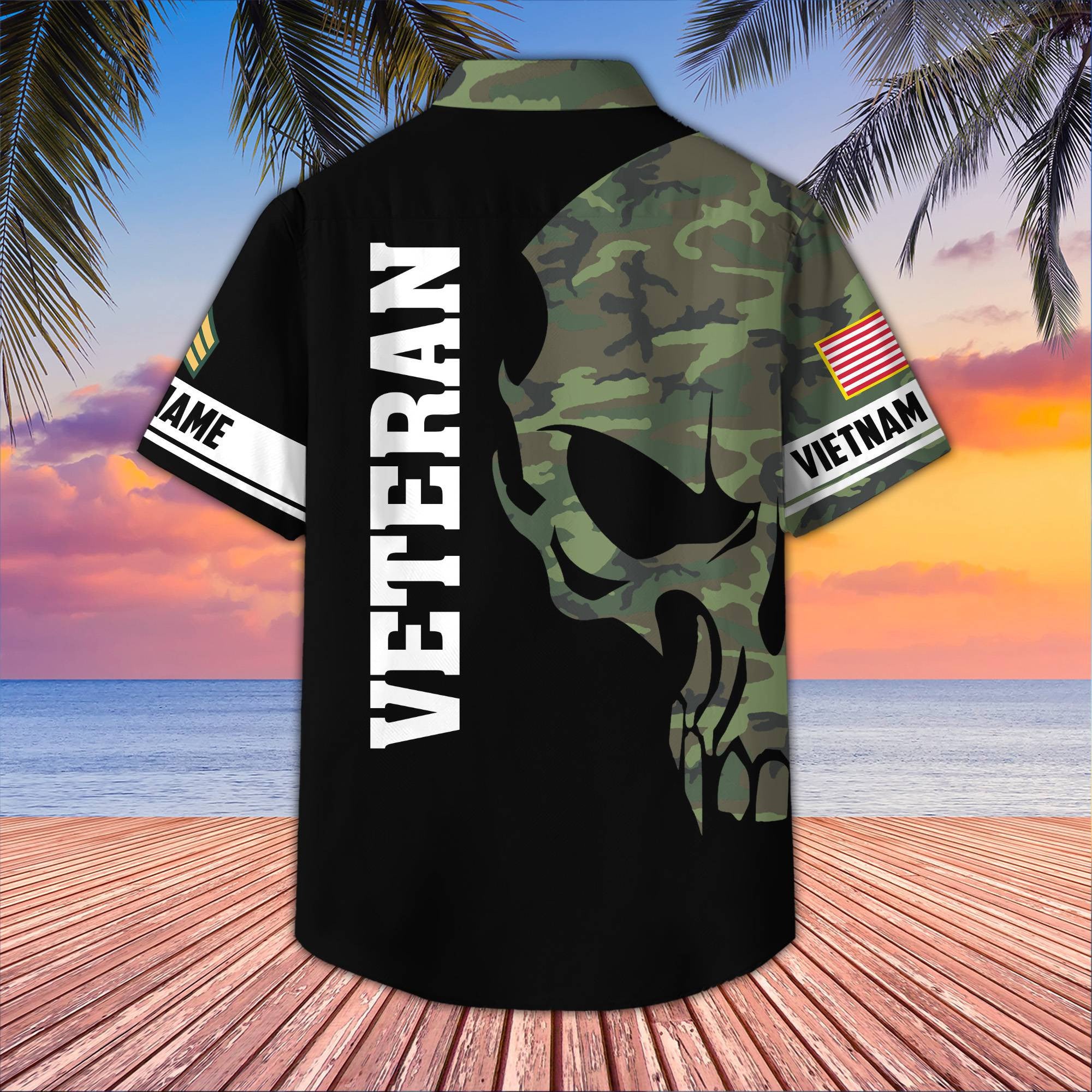 Vietnam Veteran Custom Hawaiian Shirt VPVC407506, Gifts For Vietnam Veteran, Best Gifts On Father's Day, Armed Forces Day, Independence Day, Veterans Day.