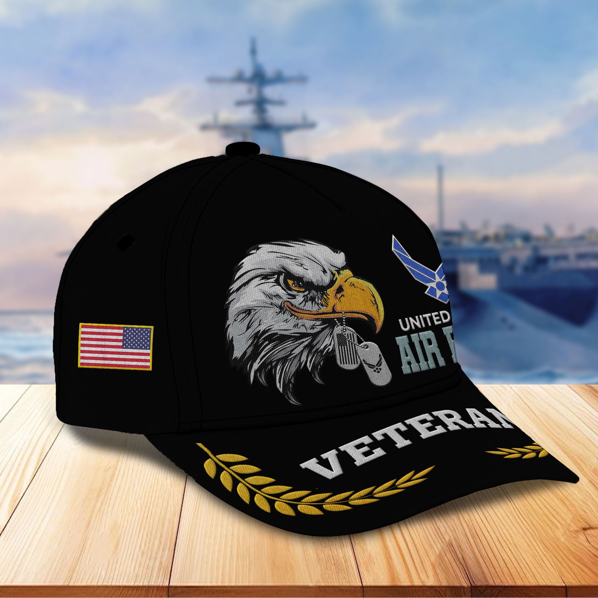 Unique Custom Name, Rank, Year, USAF Embroidered Hats VPVC307004, Gifts For Air Force Veteran, Best Gifts On Father's Day, Independence Day, Veterans Day.