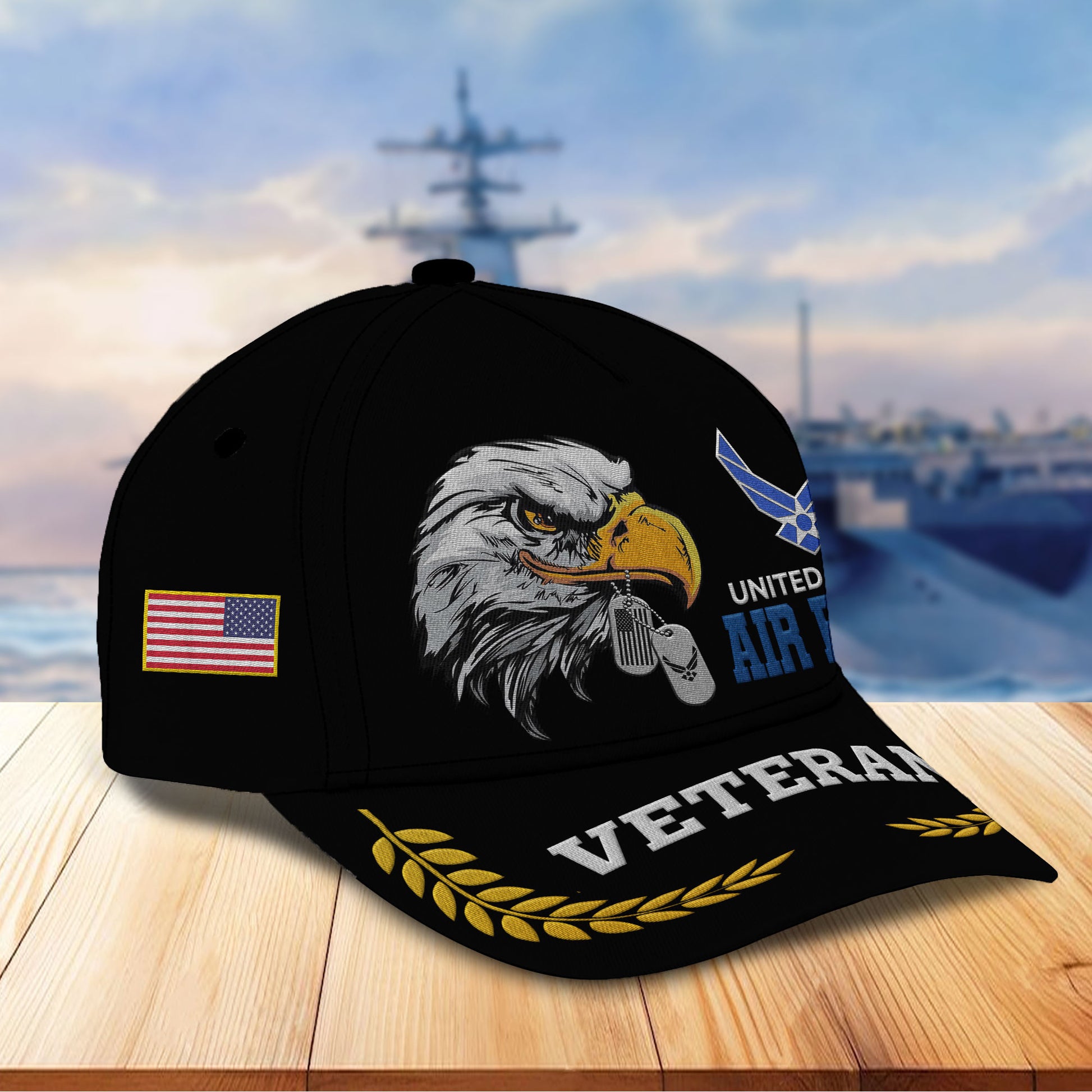 Unique Custom Name, Rank, Year, USAF Embroidered Hats VPVC307012, Gifts For Air Force Veteran, Best Gifts On Father's Day, Independence Day, Veterans Day.