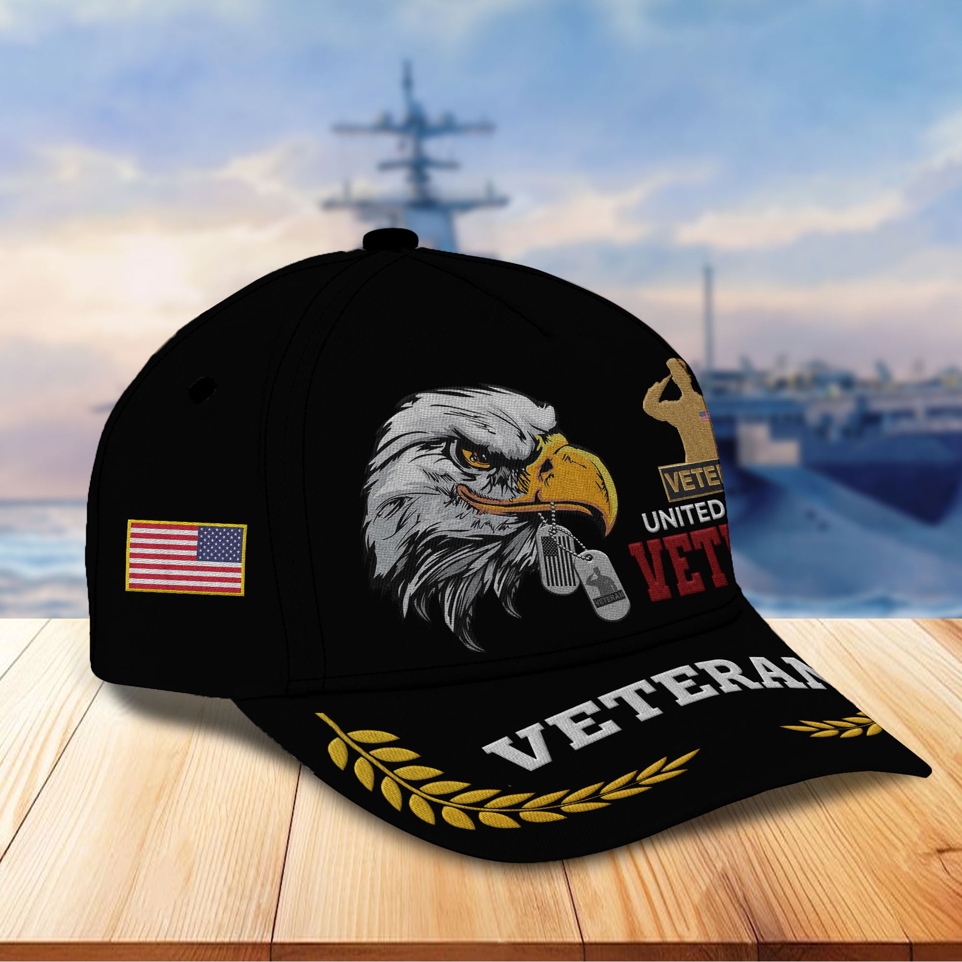 Unique Custom Name, Rank, Year, US Veteran Embroidered Hats VPVC307007, Gifts For US Veteran, Best Gifts On Father's Day, Independence Day, Veterans Day.