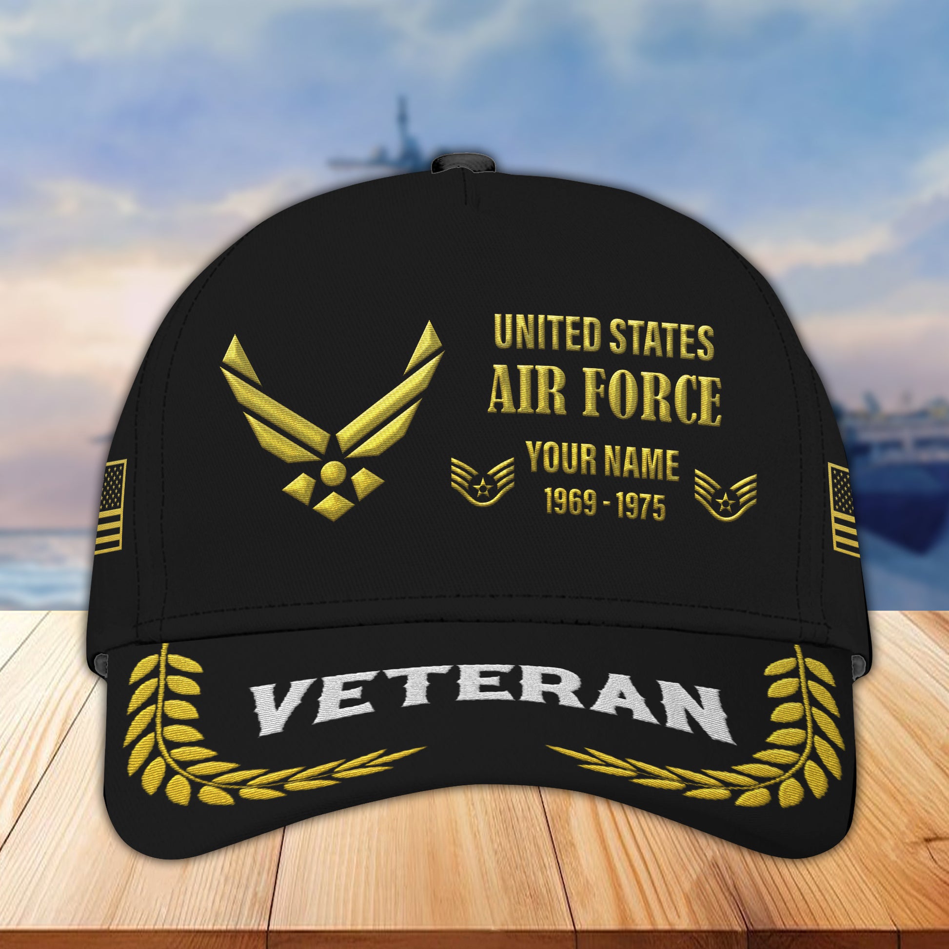 USAF Custom Embroidered Hats VPVC307204, Gifts For Air Force Veteran, Best Gifts On Father's Day, Armed Forces Day, Independence Day, Veterans Day.