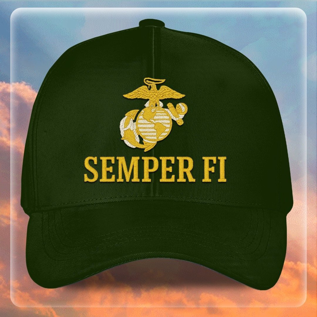 Premium USMC Embroidered Hats VPVC307837, Gifts For Marine Veteran, Gifts On Father's Day, Armed Forces Day, Independence Day, Veterans Day.