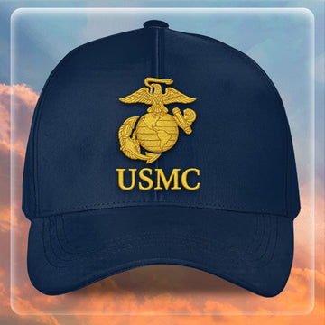 Premium USMC Embroidered Hats VPVC307846, Gifts For Marine Veteran, Gifts On Father's Day, Armed Forces Day, Independence Day, Veterans Day.