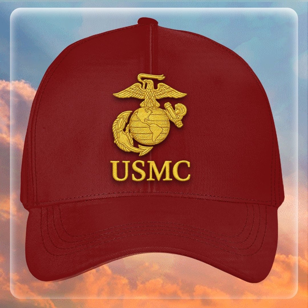 Premium USMC Embroidered Hats VPVC307847, Gifts For Marine Veteran, Gifts On Father's Day, Armed Forces Day, Independence Day, Veterans Day.