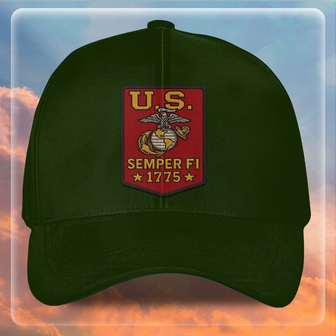 Premium USMC Embroidered Hats VPVC307873, Gifts For Marine Veteran, Gifts On Father's Day, Armed Forces Day, Independence Day, Veterans Day.