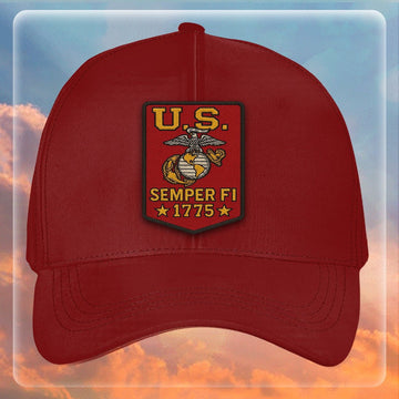 Premium USMC Embroidered Hats VPVC307875, Gifts For Marine Veteran, Gifts On Father's Day, Armed Forces Day, Independence Day, Veterans Day.