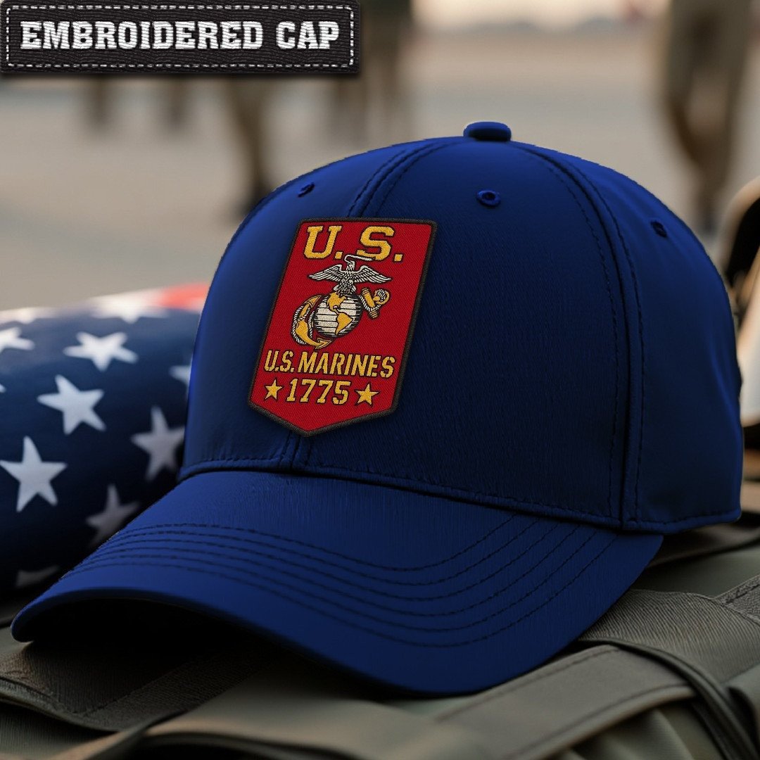 Premium USMC Embroidered Hats VPVC307879, Gifts For Marine Veteran, Gifts On Father's Day, Armed Forces Day, Independence Day, Veterans Day.