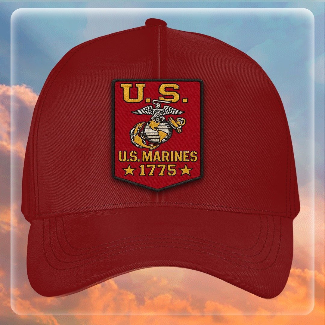 Premium USMC Embroidered Hats VPVC307880, Gifts For Marine Veteran, Gifts On Father's Day, Armed Forces Day, Independence Day, Veterans Day.