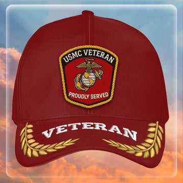 Premium USMC Embroidered Hats VPVC307883, Gifts For Marine Veteran, Gifts On Father's Day, Armed Forces Day, Independence Day, Veterans Day.