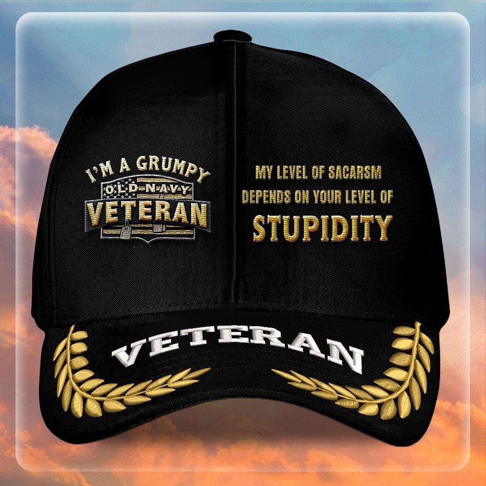 Premium US Navy Embroidered Hats VPVC308030, Gifts For Navy Veteran, Gifts On Father's Day, Armed Forces Day, Independence Day, Veterans Day.