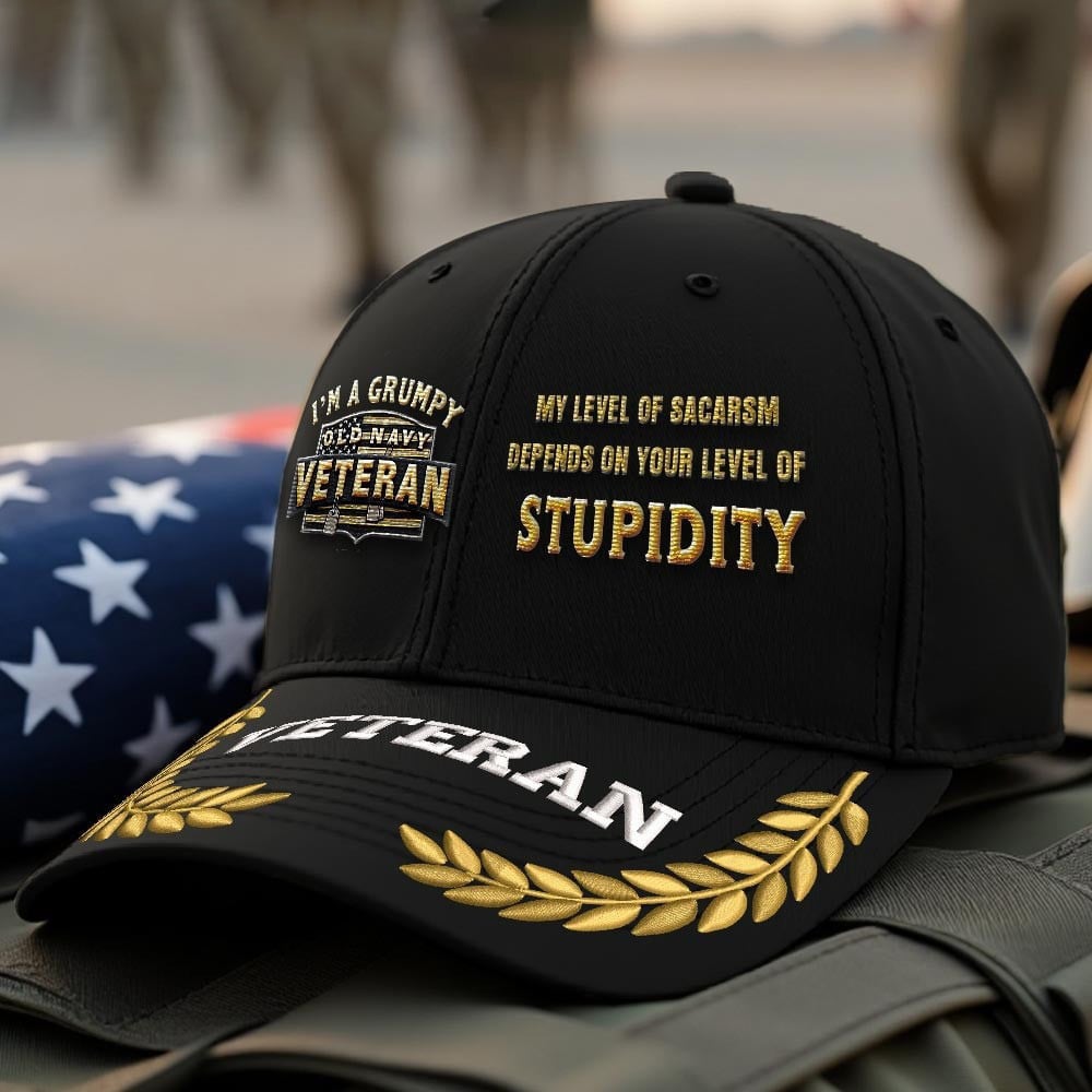 Premium US Navy Embroidered Hats VPVC308030, Gifts For Navy Veteran, Gifts On Father's Day, Armed Forces Day, Independence Day, Veterans Day.