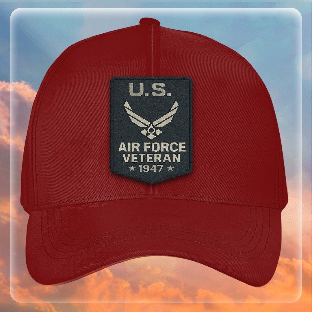 Premium USAF Embroidered Hats VPVC308042, Gifts For Air Force Veteran, Gifts On Father's Day, Armed Forces Day, Independence Day, Veterans Day.