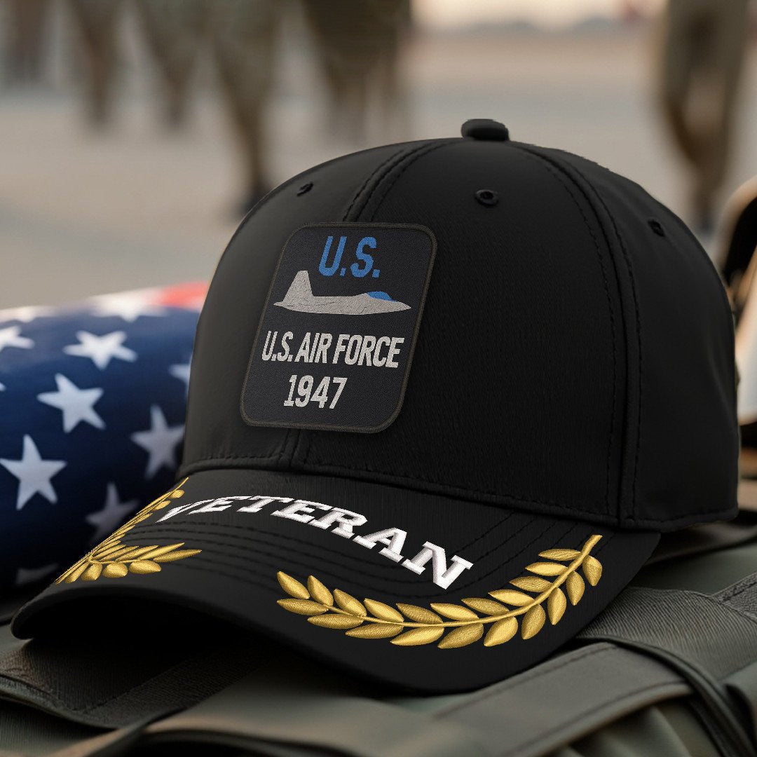 Premium USAF Embroidered Hats VPVC308059, Gifts For Air Force Veteran, Gifts On Father's Day, Armed Forces Day, Independence Day, Veterans Day.