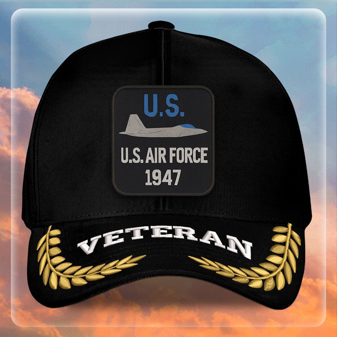 Premium USAF Embroidered Hats VPVC308059, Gifts For Air Force Veteran, Gifts On Father's Day, Armed Forces Day, Independence Day, Veterans Day.