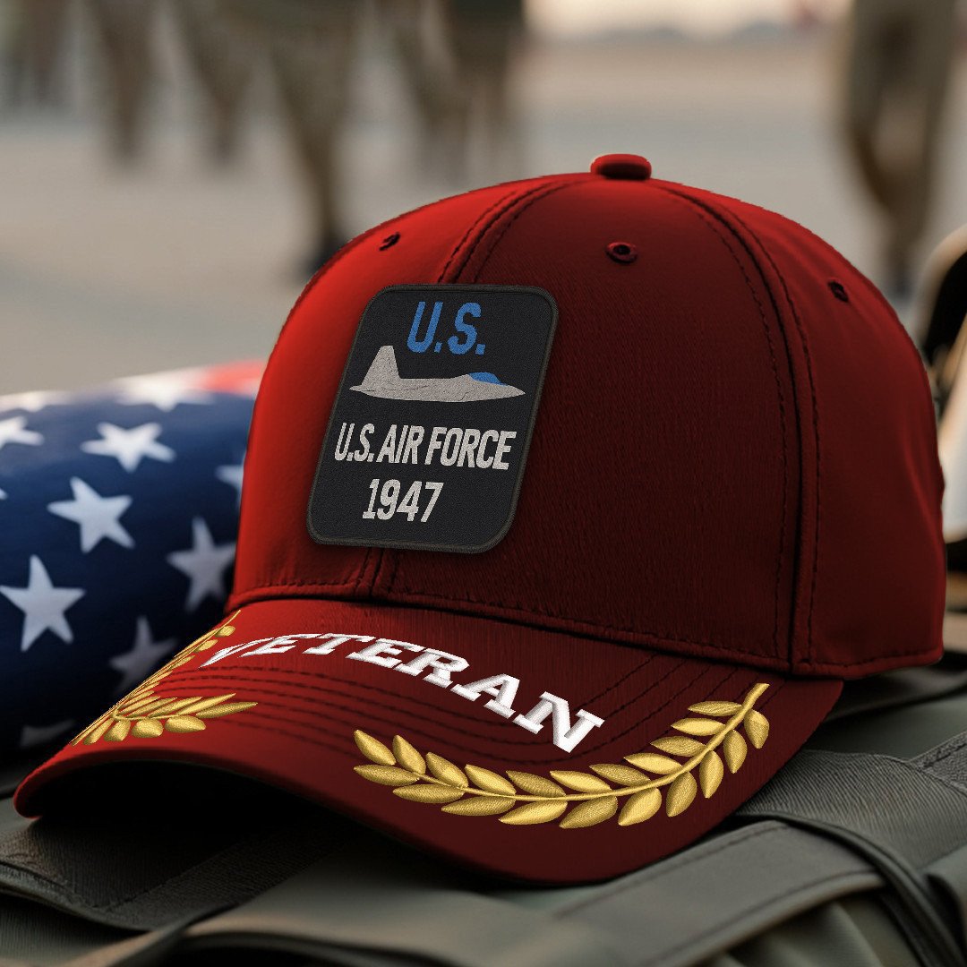 Premium USAF Embroidered Hats VPVC308060, Gifts For Air Force Veteran, Gifts On Father's Day, Armed Forces Day, Independence Day, Veterans Day.