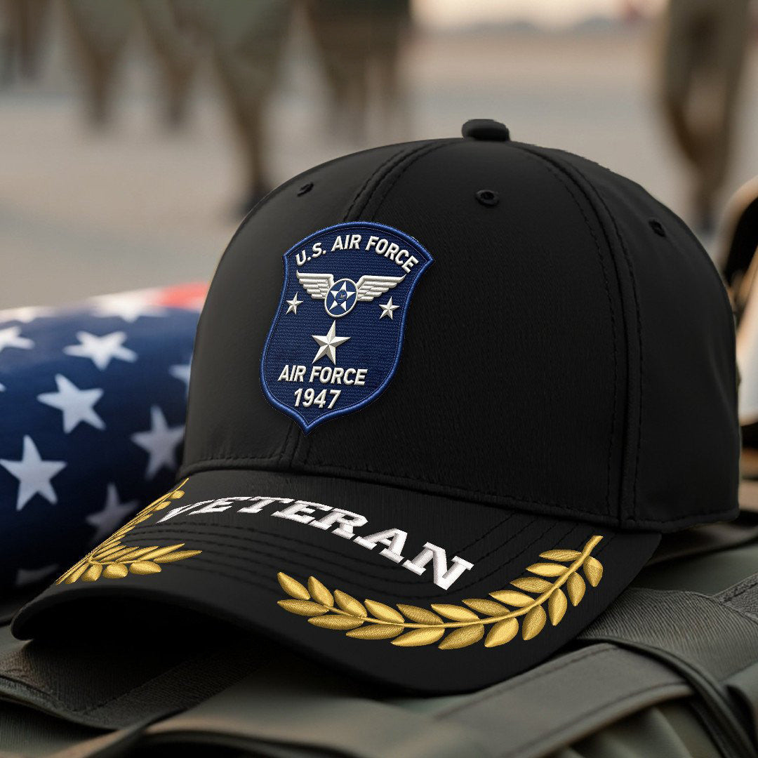 Premium USAF Embroidered Hats VPVC308065, Gifts For Air Force Veteran, Gifts On Father's Day, Armed Forces Day, Independence Day, Veterans Day.