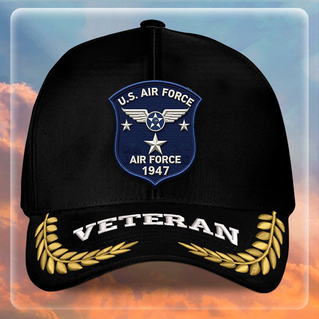Premium USAF Embroidered Hats VPVC308065, Gifts For Air Force Veteran, Gifts On Father's Day, Armed Forces Day, Independence Day, Veterans Day.
