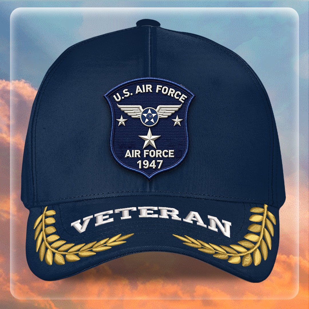 Premium USAF Embroidered Hats VPVC308067, Gifts For Air Force Veteran, Gifts On Father's Day, Armed Forces Day, Independence Day, Veterans Day.