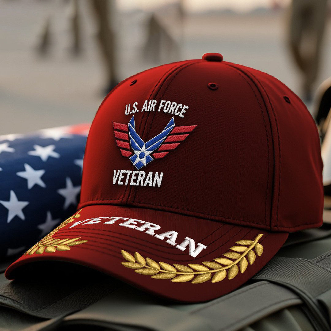 Premium USAF Embroidered Hats VPVC308069, Gifts For Air Force Veteran, Gifts On Father's Day, Armed Forces Day, Independence Day, Veterans Day.