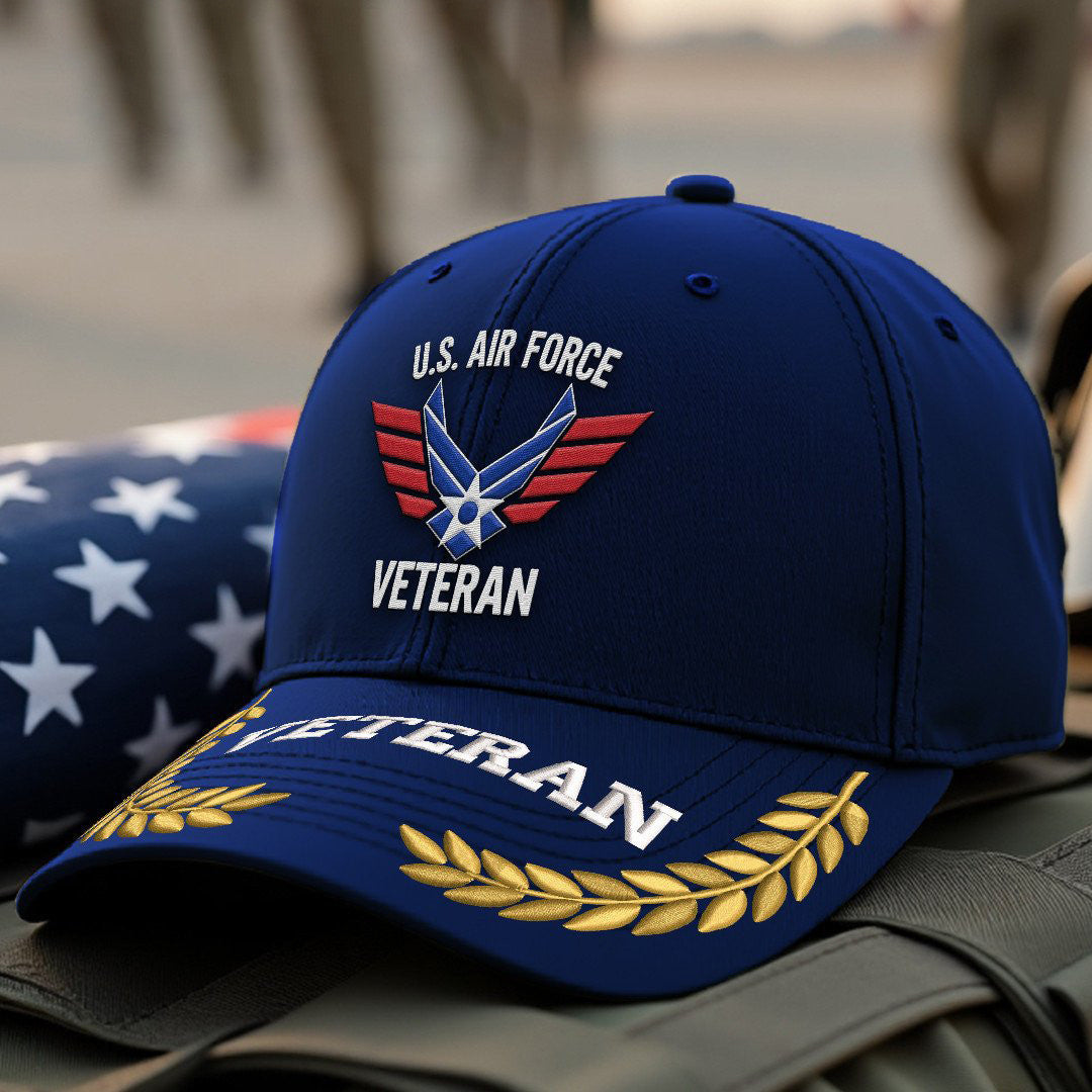 Premium USAF Embroidered Hats VPVC308070, Gifts For Air Force Veteran, Gifts On Father's Day, Armed Forces Day, Independence Day, Veterans Day.