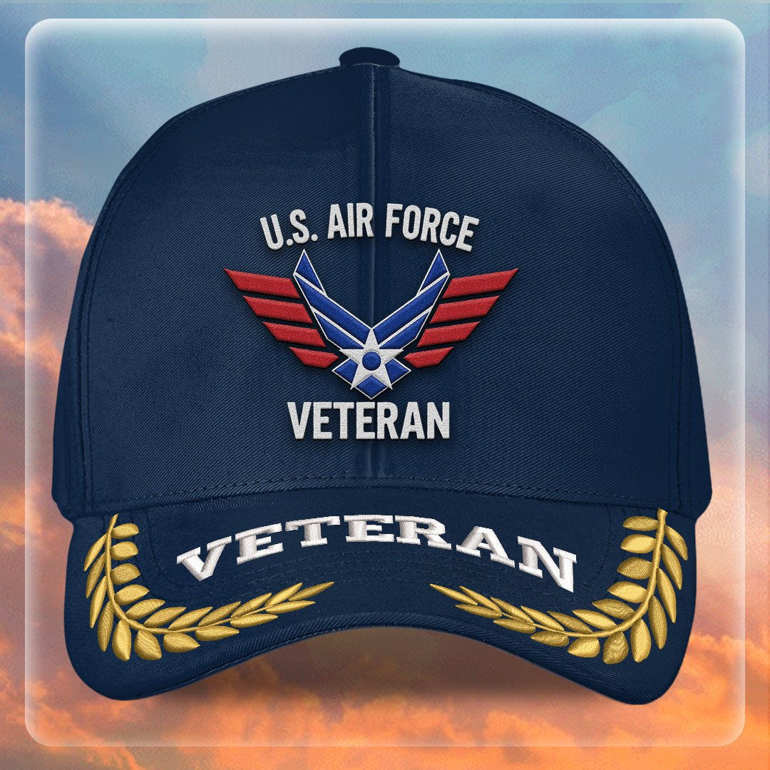 Premium USAF Embroidered Hats VPVC308070, Gifts For Air Force Veteran, Gifts On Father's Day, Armed Forces Day, Independence Day, Veterans Day.