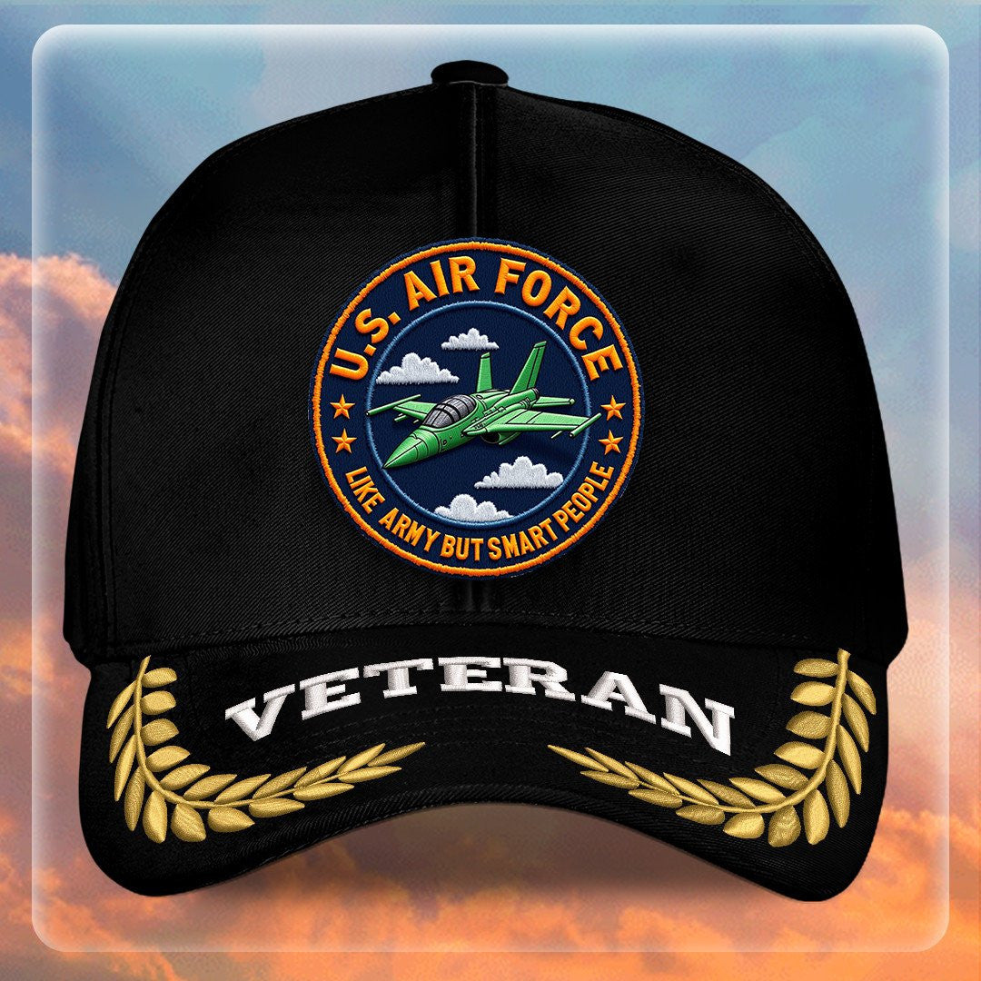 Premium USAF Embroidered Hats VPVC308074, Gifts For Air Force Veteran, Gifts On Father's Day, Armed Forces Day, Independence Day, Veterans Day.