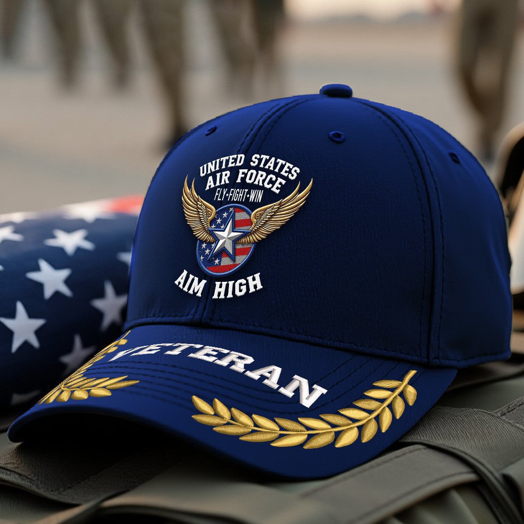 Premium USAF Embroidered Hats VPVC308079, Gifts For Air Force Veteran, Gifts On Father's Day, Armed Forces Day, Independence Day, Veterans Day.