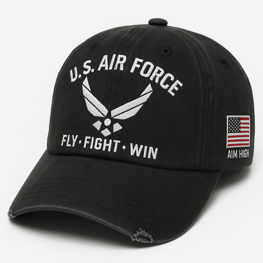 Premium USAF Embroidered Hats VPVC308084, Gifts For Air Force Veteran, Gifts On Father's Day, Armed Forces Day, Independence Day, Veterans Day.