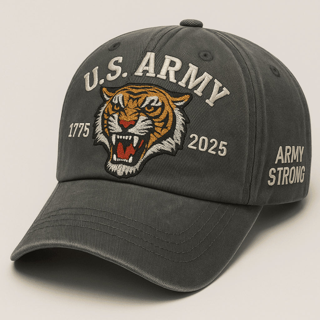 Premium 250th Anniversary Of The Army Embroidered Hats VPVC308095, Gifts For Army Veteran, Gifts On Father's Day, Veterans Day.