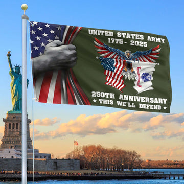 Premium 250th Anniversary Of The Army Grommet Flag VPVC120008, Gifts For Army Veteran, Best Gifts On Father's Day, Veterans Day.