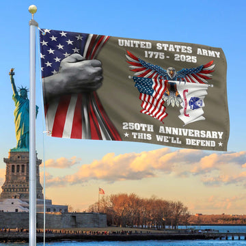 Premium 250th Anniversary Of The Army Grommet Flag VPVC120009, Gifts For Army Veteran, Best Gifts On Father's Day, Veterans Day.