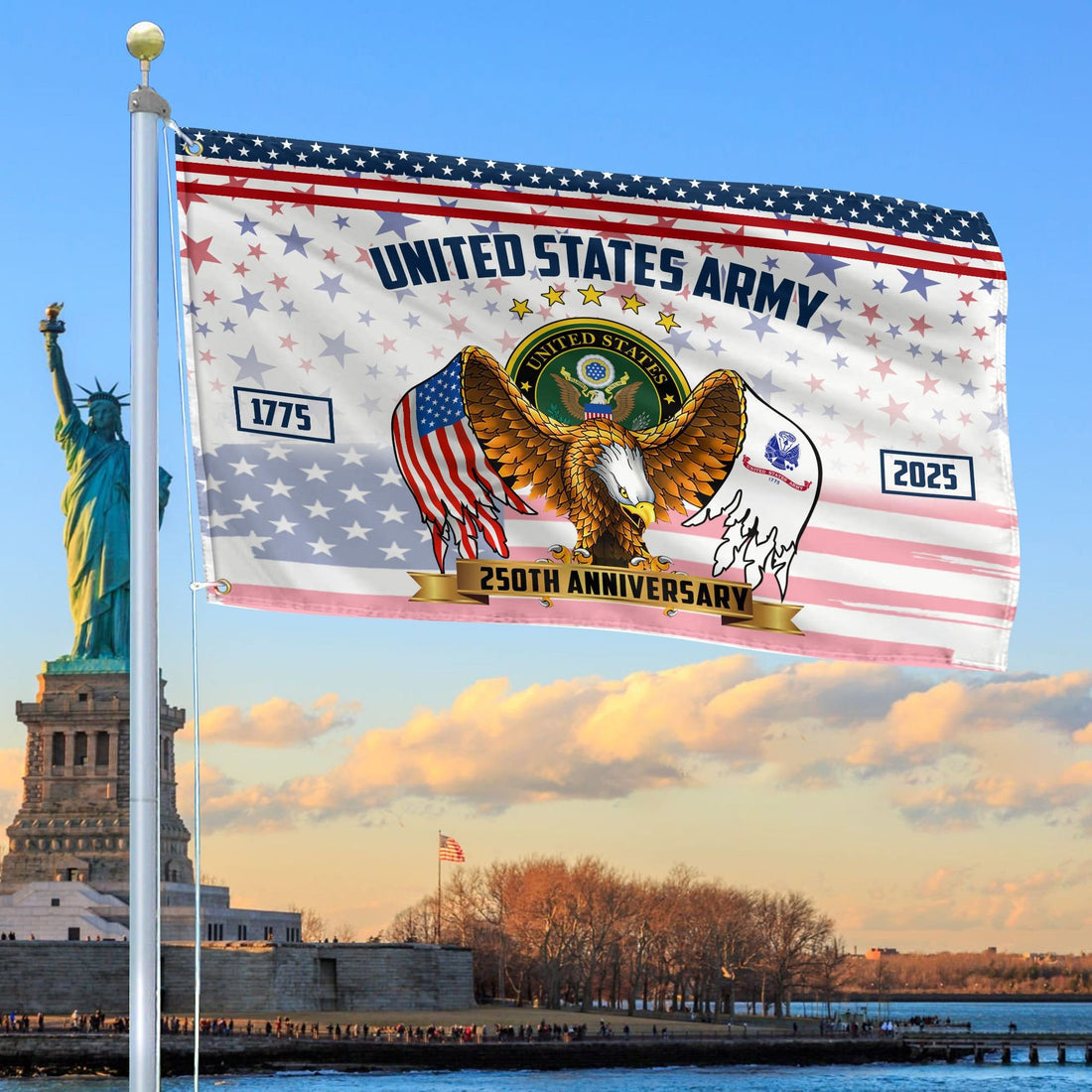 Premium 250th Anniversary Of The Army Grommet Flag VPVC120043, Gifts For Army Veteran, Best Gifts On Father's Day, Veterans Day.