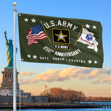 Premium 250th Anniversary Of The Army Grommet Flag VPVC120048, Gifts For Army Veteran, Best Gifts On Father's Day, Veterans Day.