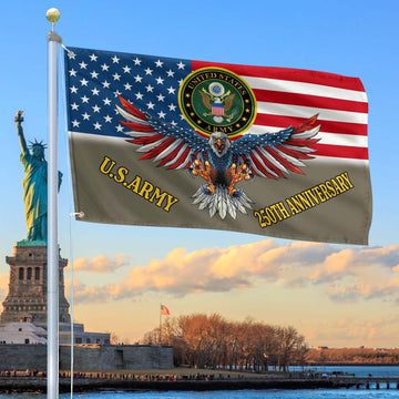 Premium 250th Anniversary Of The Army Grommet Flag VPVC120018, Gifts For Army Veteran, Best Gifts On Father's Day, Veterans Day.