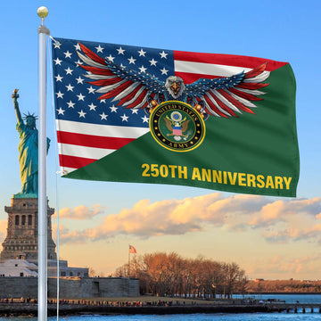 Premium 250th Anniversary Of The Army Grommet Flag VPVC120058, Gifts For Army Veteran, Best Gifts On Father's Day, Veterans Day.