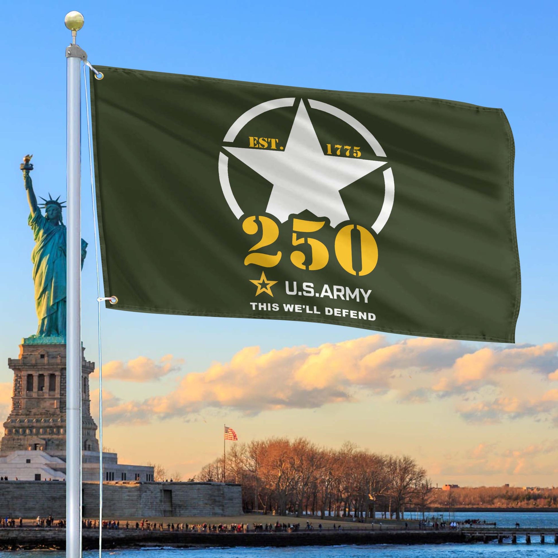 Premium 250th Anniversary Of The Army Grommet Flag VPVC120063, Gifts For Army Veteran, Best Gifts On Father's Day, Veterans Day.