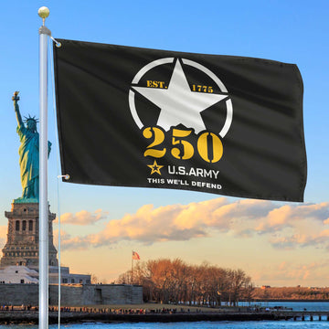 Premium 250th Anniversary Of The Army Grommet Flag VPVC120064, Gifts For Army Veteran, Best Gifts On Father's Day, Veterans Day.