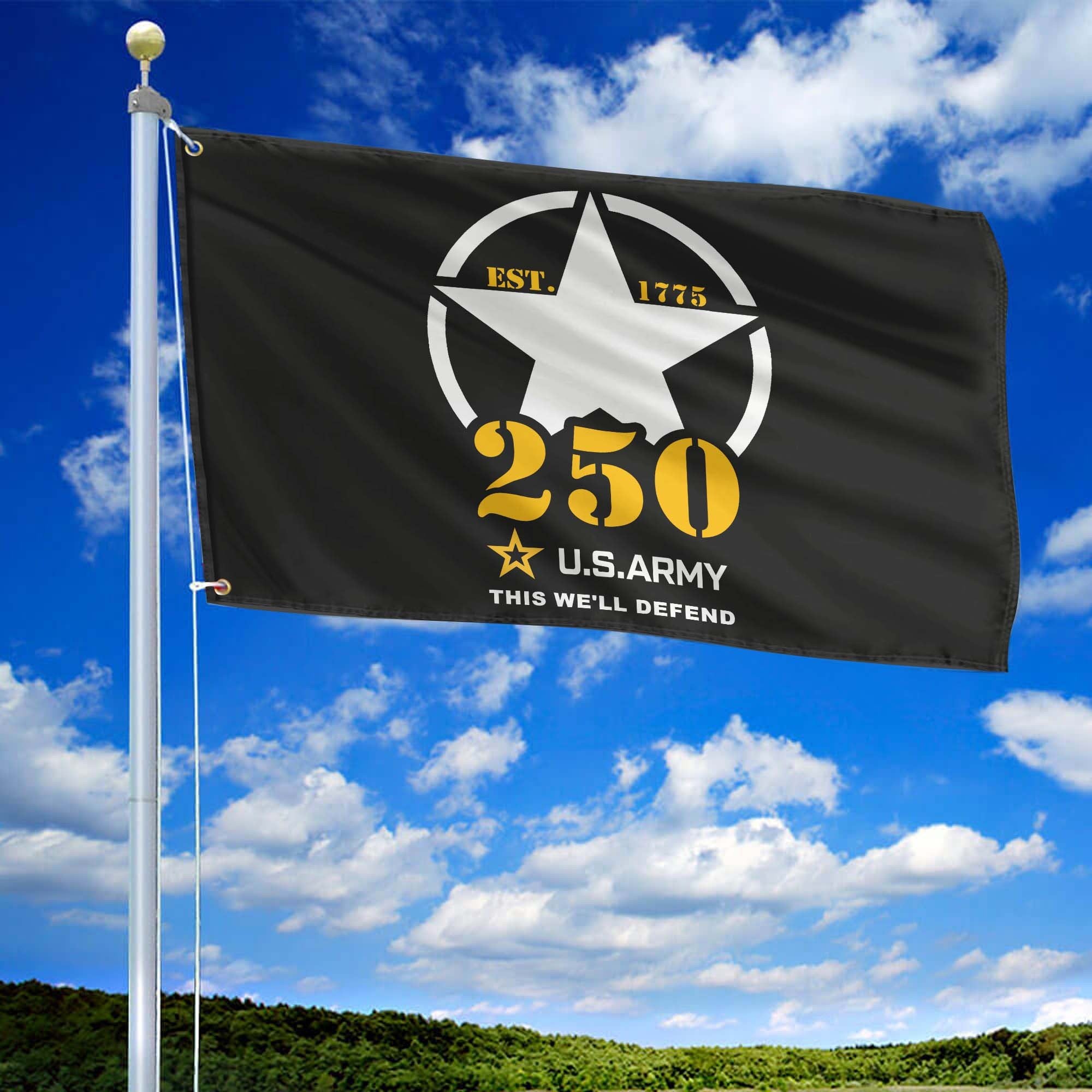 Premium 250th Anniversary Of The Army Grommet Flag VPVC120064, Gifts For Army Veteran, Best Gifts On Father's Day, Veterans Day.