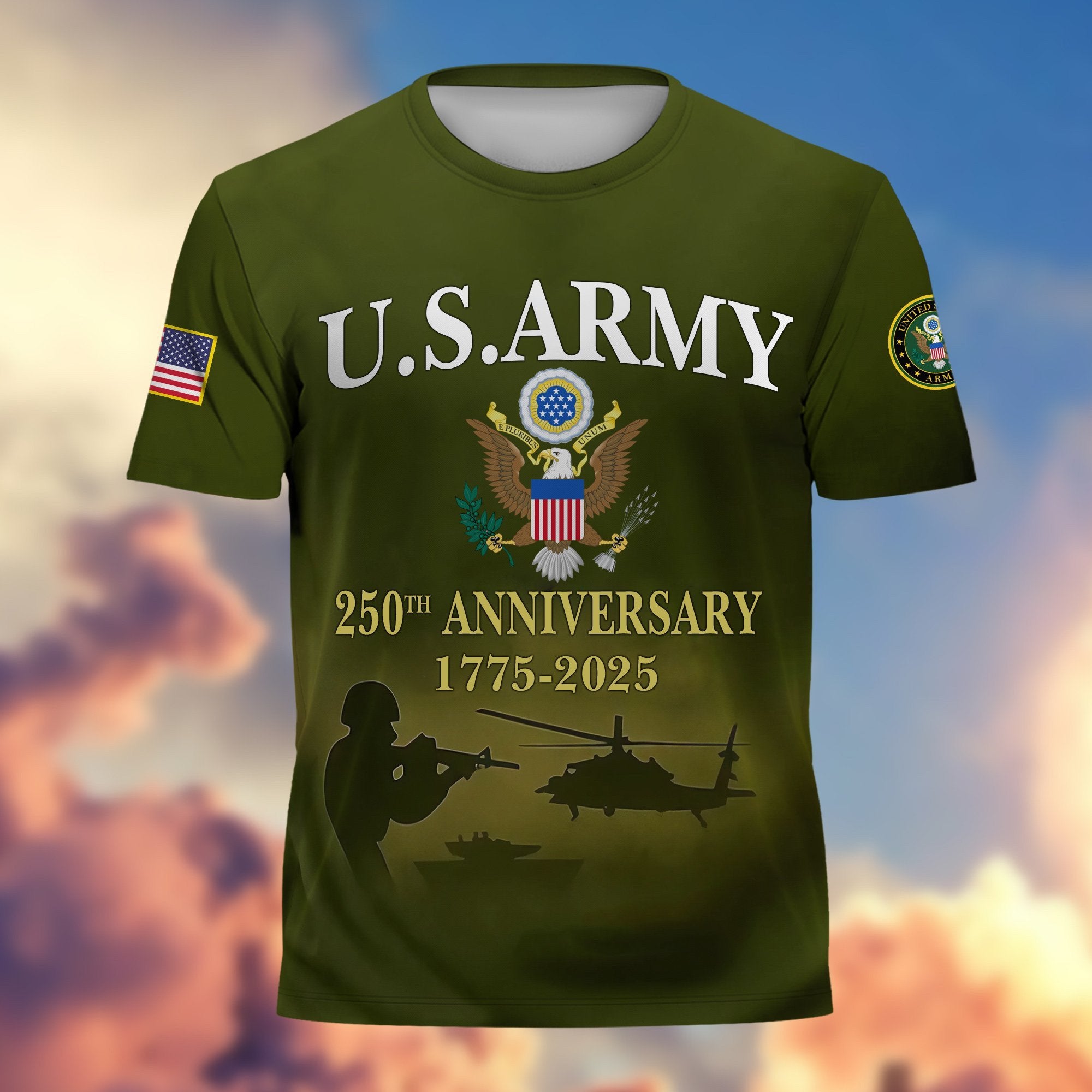 Premium 250th Anniversary Of The Army T-Shirt CPVC300702