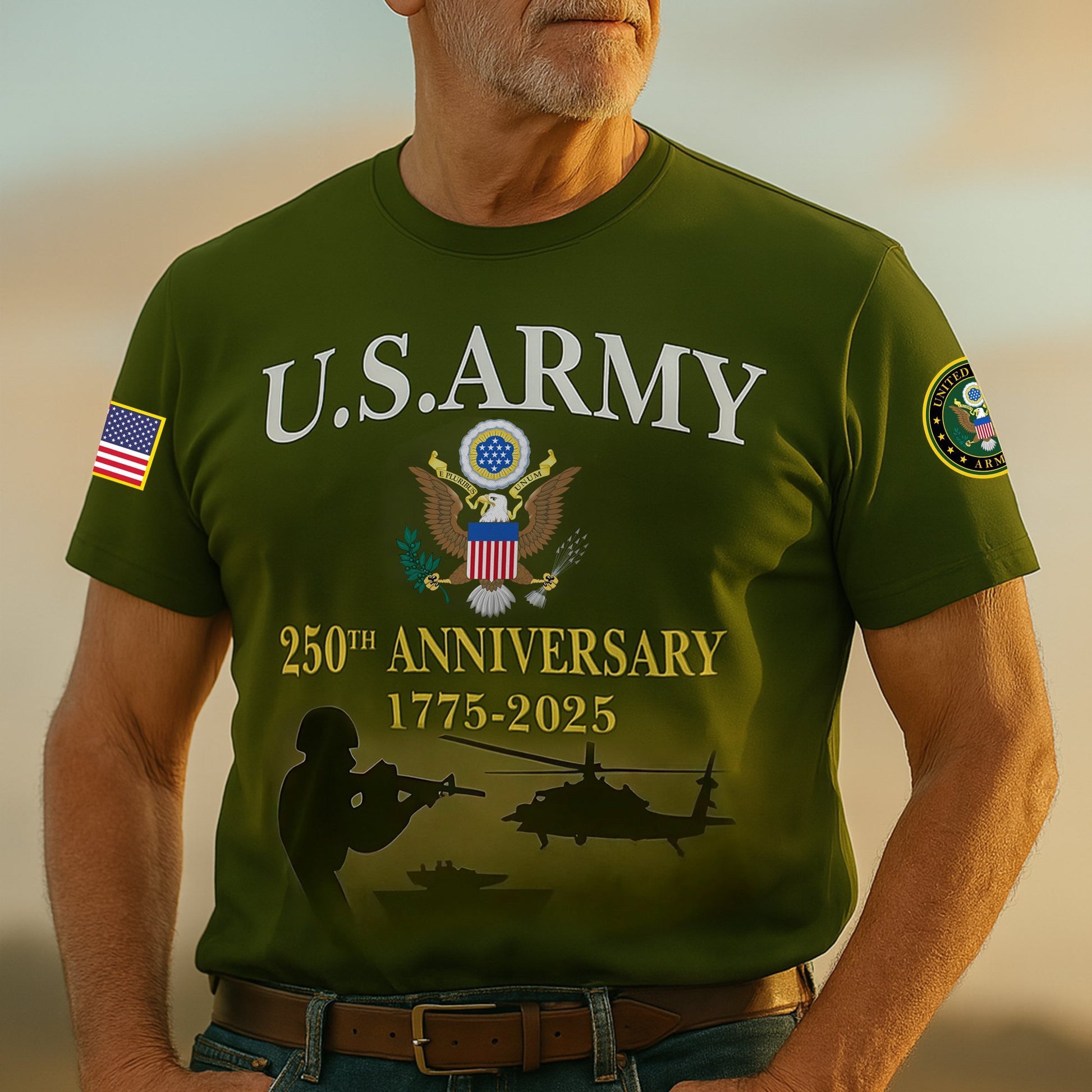 Premium 250th Anniversary Of The Army T-Shirt CPVC300702