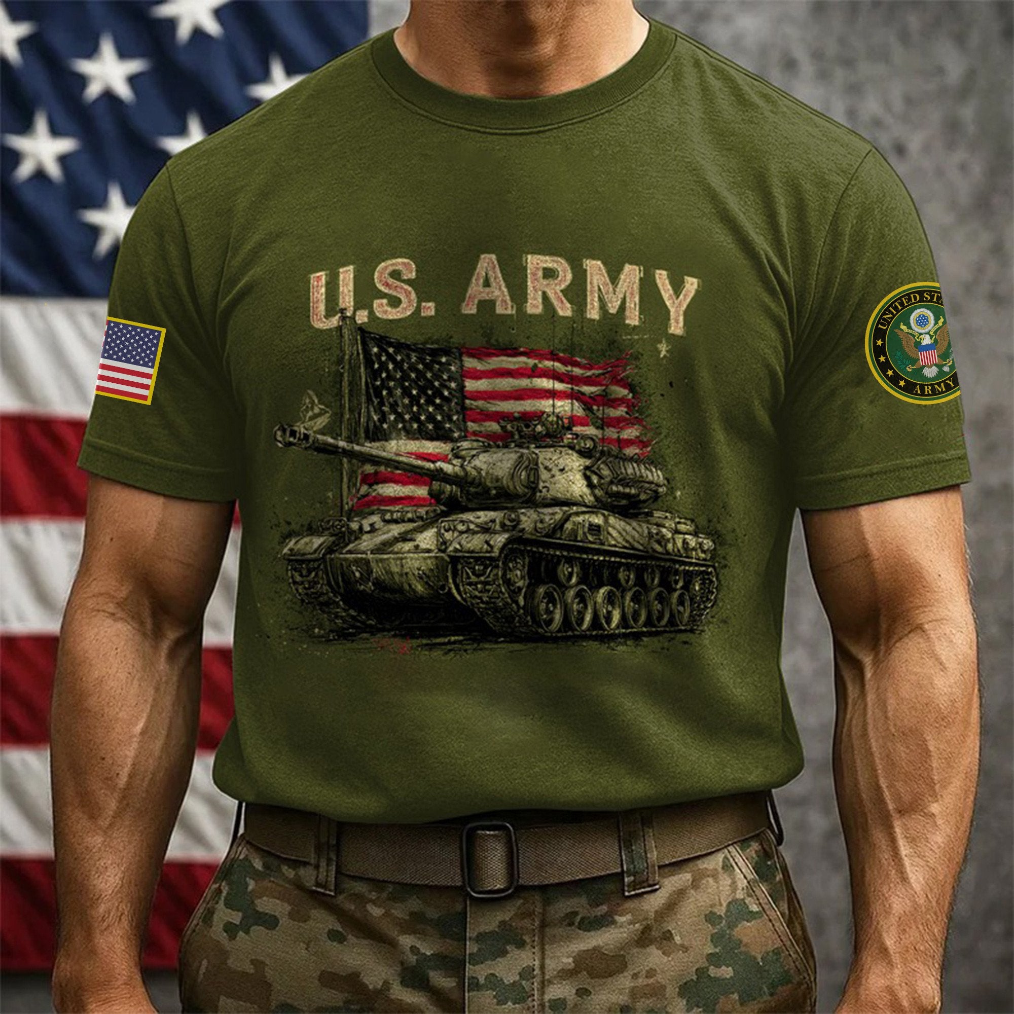 Premium 250th Anniversary Of The Army T-Shirt VPVC930005, Gifts For Army Veteran, Gifts On Father's Day, Veterans Day.