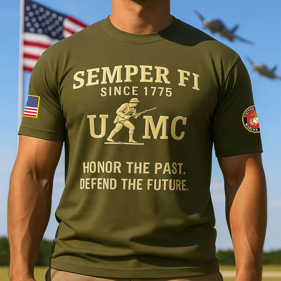 Premium USMC T-Shirt VPVC930266, 250th Anniversary Marine Corps Shirt, Gifts For Marine Veteran, Gifts On Father's Day, Veterans Day.