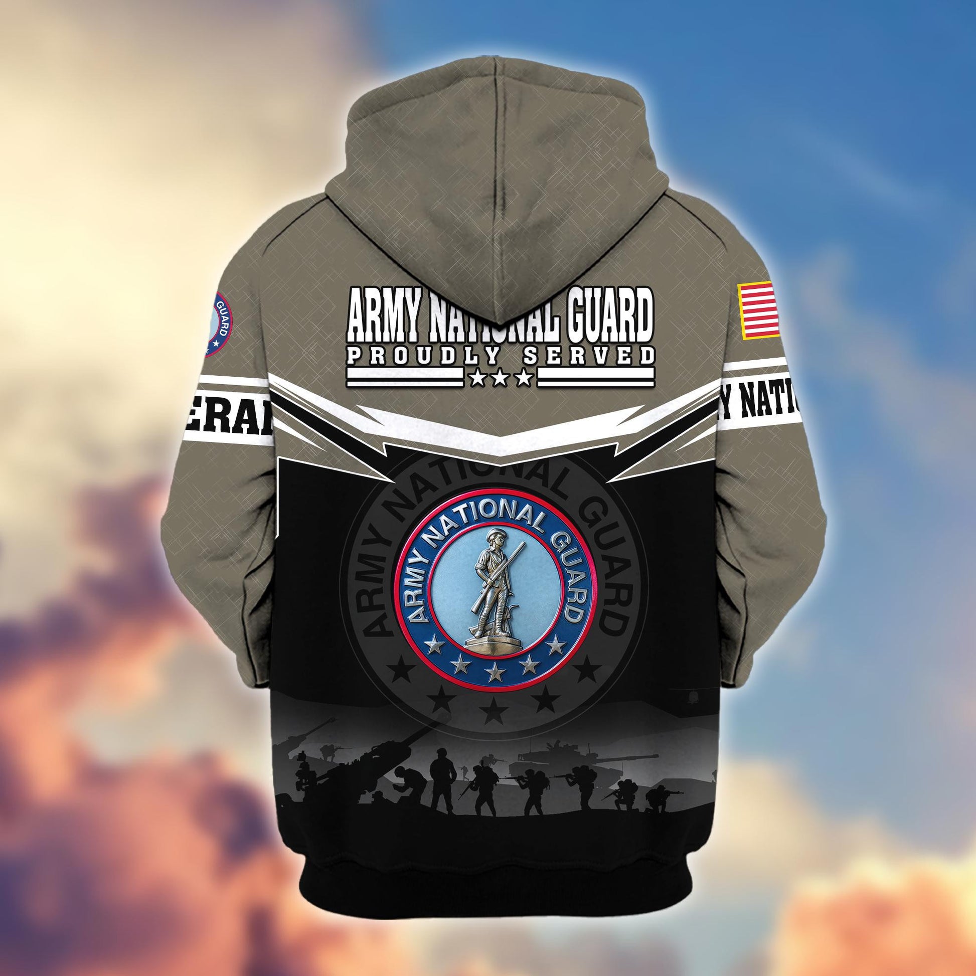 Premium US Veterans Zip Hoodie BPHN131011, Gifts For US Veterans, Gifts On Father's Day, Veterans Day.