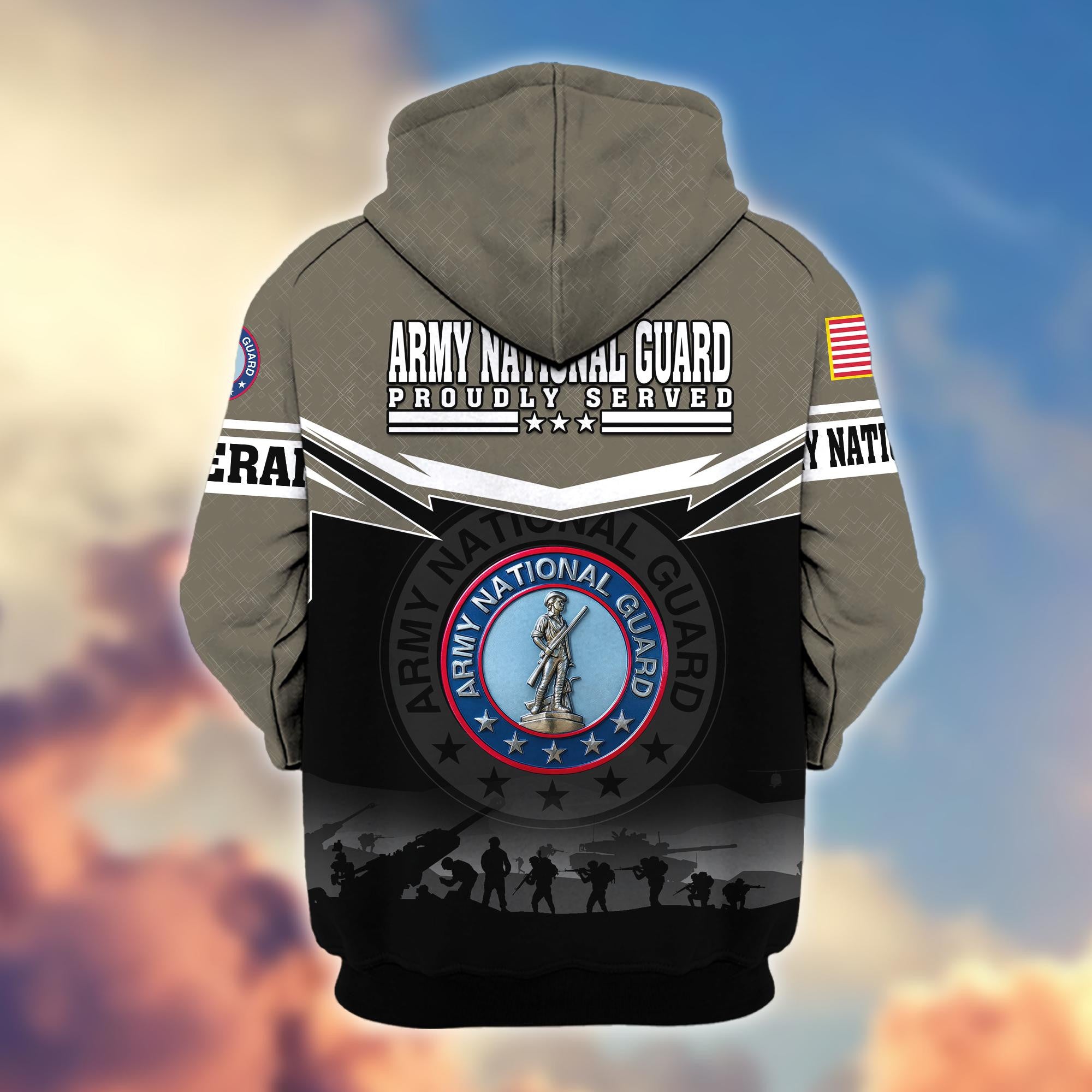 Premium US Veterans Zip Hoodie BPHN131011, Gifts For US Veterans, Gifts On Father's Day, Veterans Day.